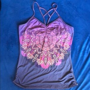 Prana yoga tank spaghetti strap unique